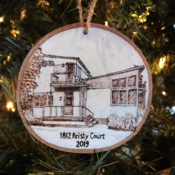 Colorado Christmas ornament mountain wood ornament custom ornament