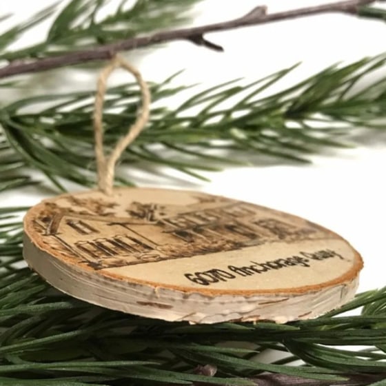 Colorado Christmas ornament mountain wood ornament custom ornament
