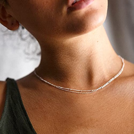 Dainty Silver-Plated Layered Necklace