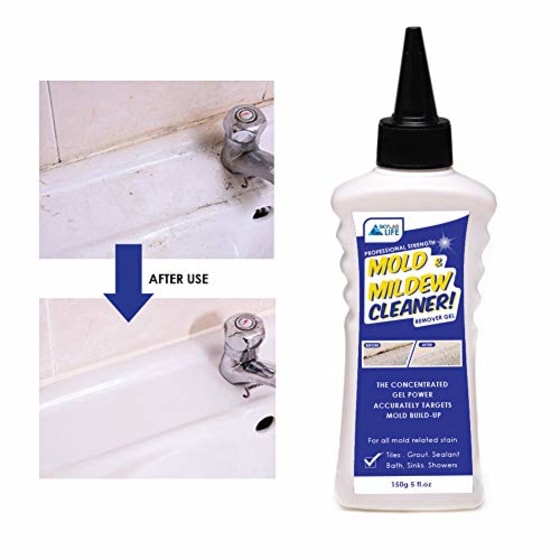  Customer reviews: GlassGuard Miracle Mold Removal Gel for  Kitchen, 300ml Mold Cleaner for Bathroom Shower