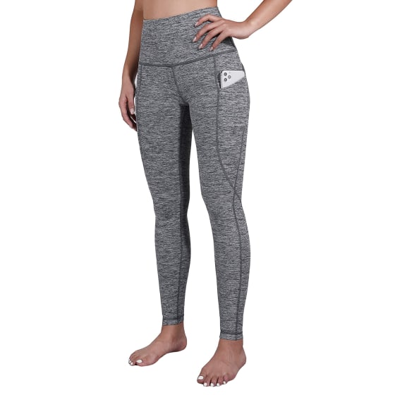 Buy ODODOS High Waist Out Pocket Printed Yoga Pants Tummy Control