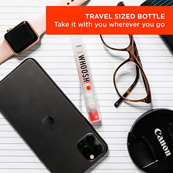 WHOOSH! Screen Cleaner Kit - [3.4oz +0.8oz] Best for - Smartphones, iPhone, iPads, Eyeglasses, e-Readers, Laptop, TV Screen Cleaner, and Computer Monitor- 3 Premium Cloths Included