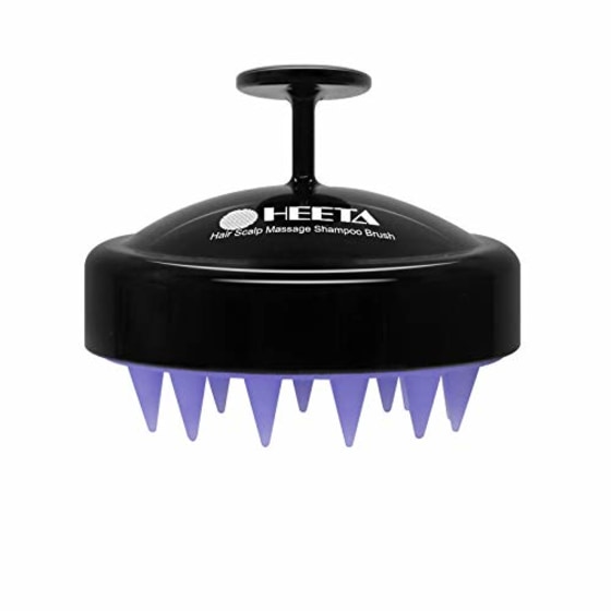 Heeta Scalp Care Hair Brush with Soft Silicone Scalp Massager