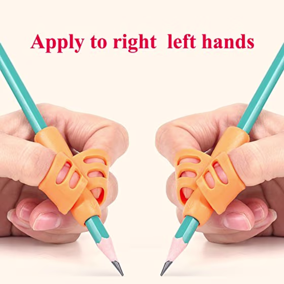Pencil Grips - Children Pen Writing Aid Grip Set Posture Correction Tool for Kids Preschoolers Children,Hollow Ventilation (Pencil Grips 3P)