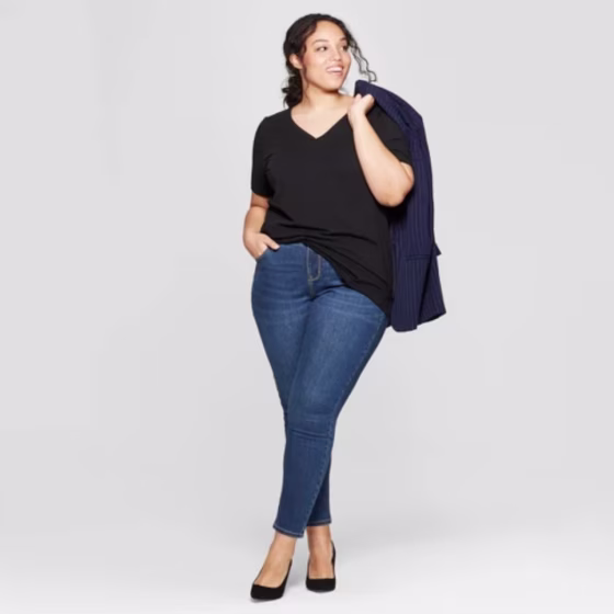 Ava & Viv Medium Wash Skinny Jeans