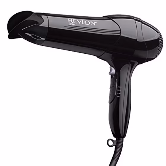 Revlon 1875W Quick Dry Lightweight Hair Dryer, Black