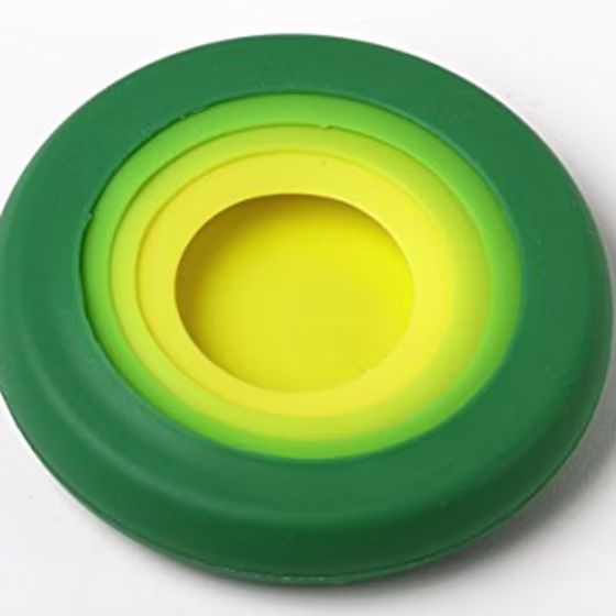 Farberware Food Huggers Reusable Silicone Food Savers, Set of 4, Fresh Greens