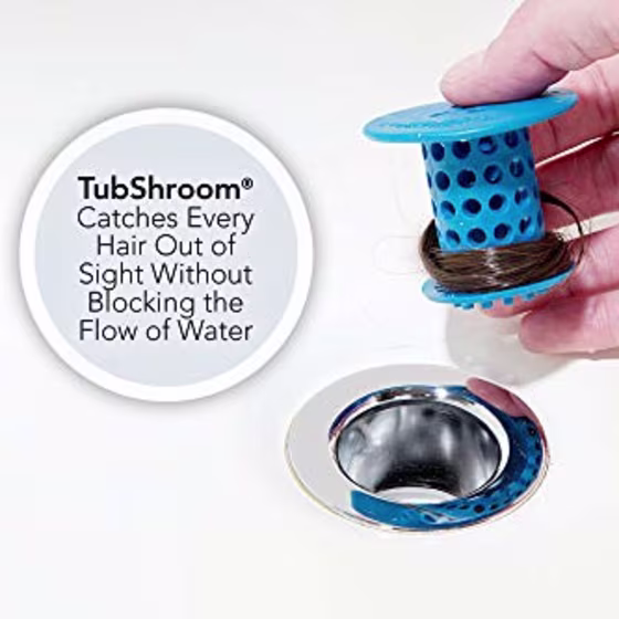 TubShroom The Revolutionary Tub Drain Protector Hair Catcher