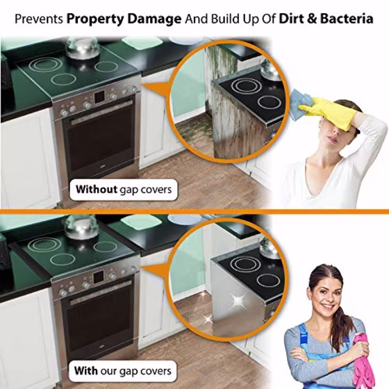 Linda's Silicone Kitchen Stove Counter Gap Cover