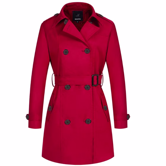 Waterproof Double-Breasted Trench Coat
