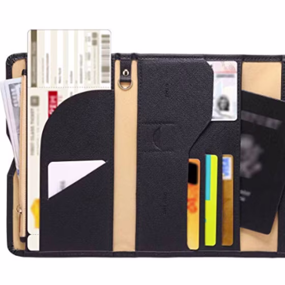 RFID-Blocking Passport Holder + Travel Wallet