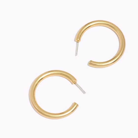 Chunky Medium Hoop Earrings