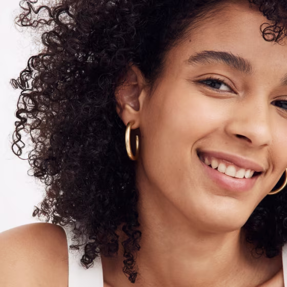 Chunky Medium Hoop Earrings