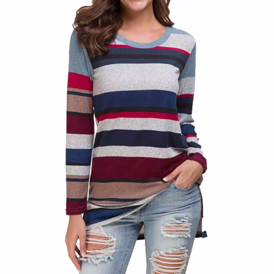 Levaca Long-sleeved Tunic Top
