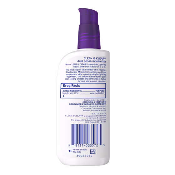 Clean & Clear Essentials Dual Action Facial Moisturizer, 4 fl. oz
