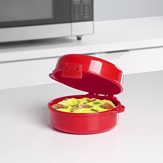 Sistema Microwave Cookware Easy Eggs, Red, 9.16 Oz/271 ml