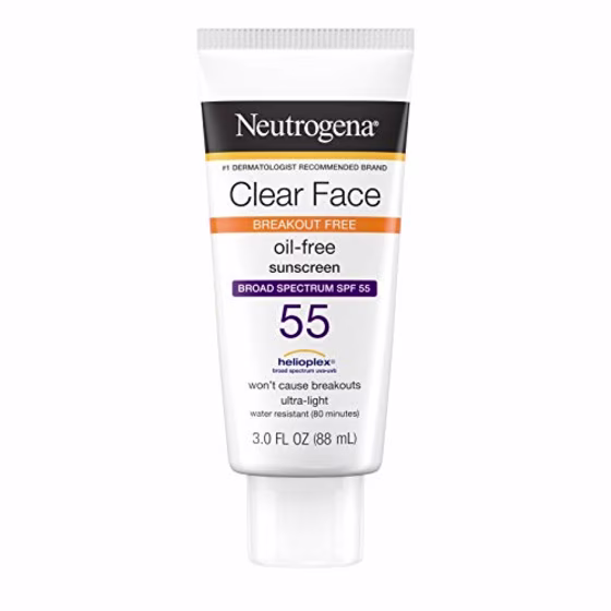 Neutrogena Clear Face Sunscreen for Acne-Prone Skin