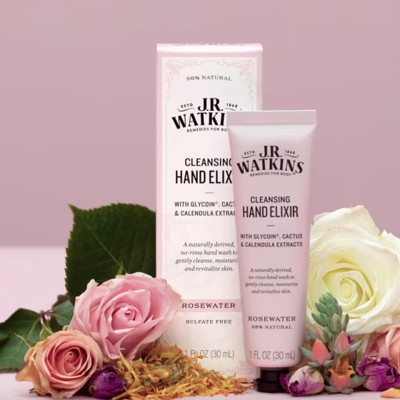 J.R. Watkins Cleansing Rosewater Hand Elixir