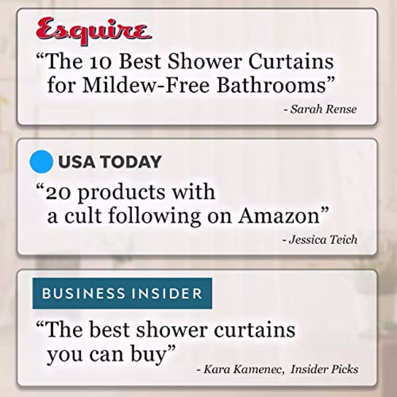 Liba Mildew Resistant Antimicrobial Shower Curtain Liner