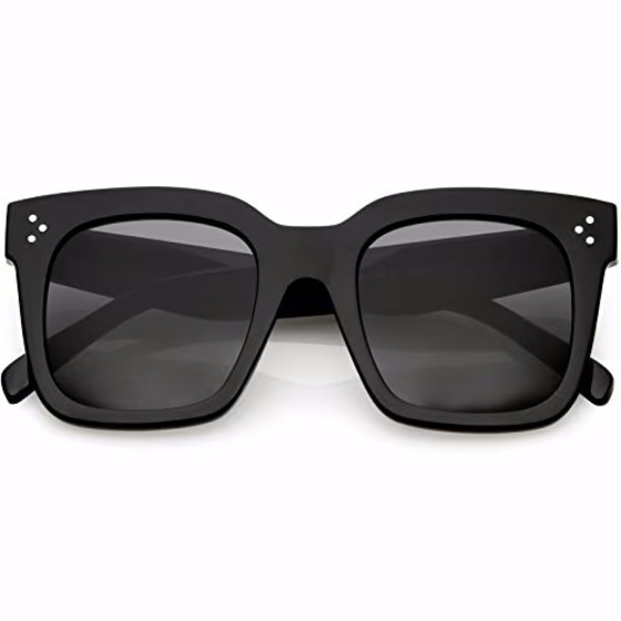ZeroUV Retro Oversized Square Sunglasses