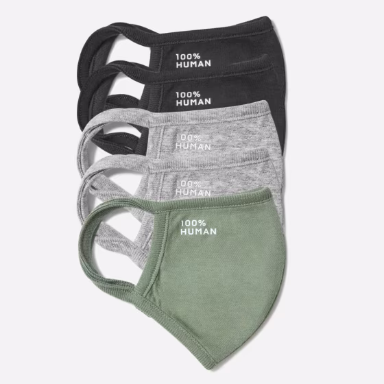 The 100% Human Face Mask Five-Pack - Assorted