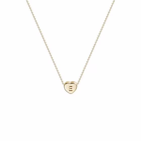 Fettero Initial Heart Necklace