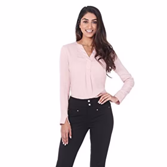 Rekucci Pull-On Knit Straight Pant with Tummy Control