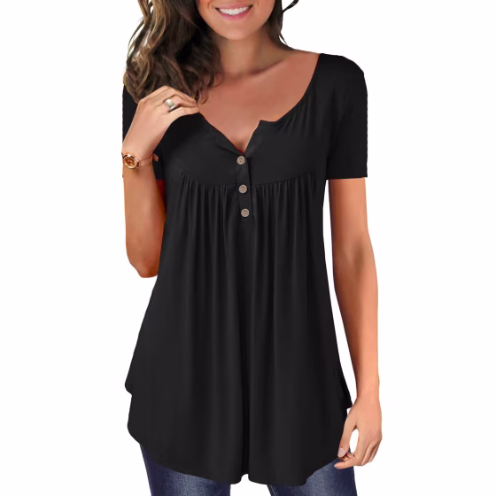 Mystry Zone Store Ruffle Tunic Top