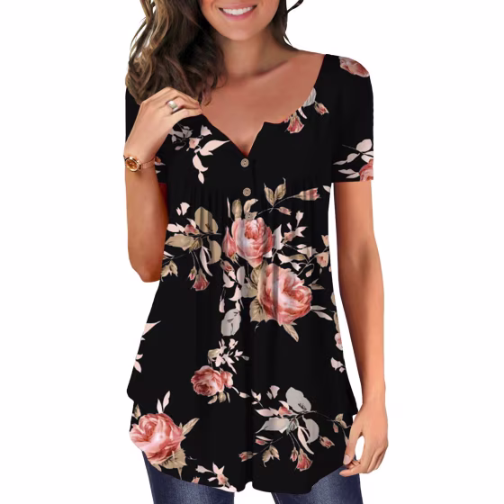 Mystry Zone Store Ruffle Tunic Top