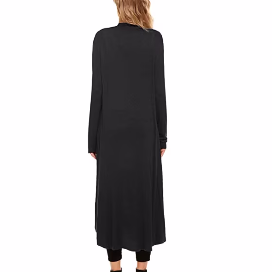 POGTMM Open-Front Drape Lightweight Duster