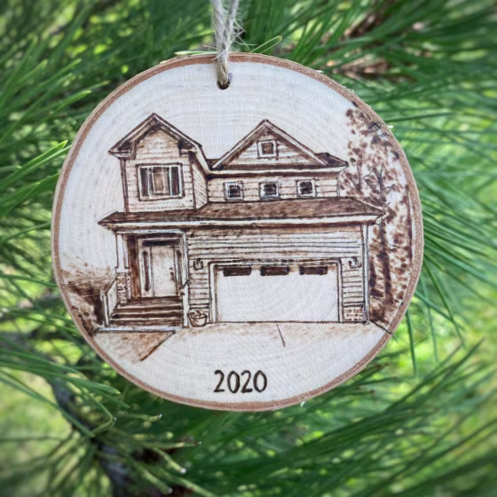 Colorado Christmas ornament mountain wood ornament custom ornament