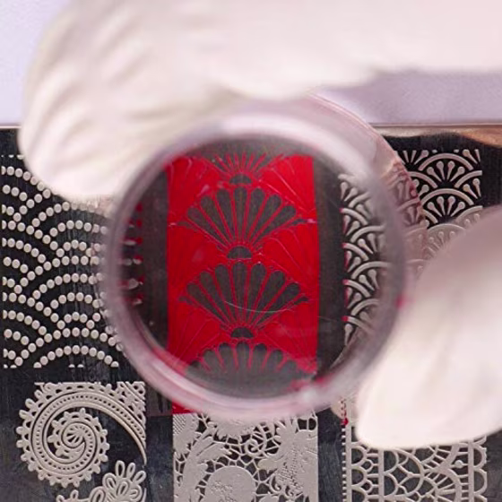 Nail Art Stamper, Clear Silicone Stamping Jelly with Scraper, Transparent Visible Body, No Misplacement for DIY Nail Decor (Clear)