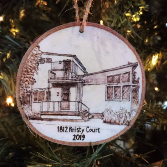 Colorado Christmas ornament mountain wood ornament custom ornament