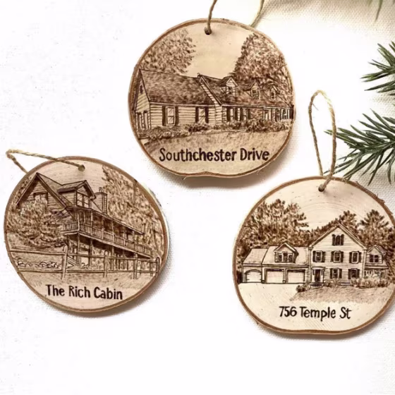 Colorado Christmas ornament mountain wood ornament custom ornament