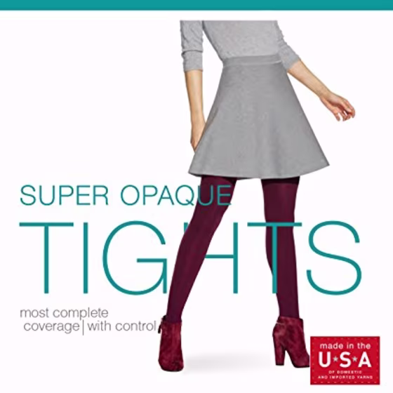 No nonsense Super Opaque Control-Top Tights (Single Pack)