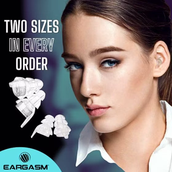 Eargasm High Fidelity Earplugs for Concerts Musicians Motorcycles Noise Sensitivity Conditions and More (Premium Gift Box Packaging) (Transparent)