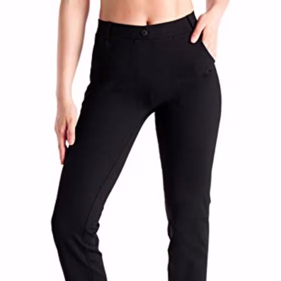 Straight Leg Yoga Dress Pants