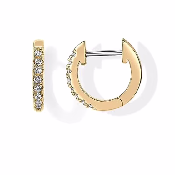 Pavoi Gold-Plated Cubic Zirconia Cuff Earrings