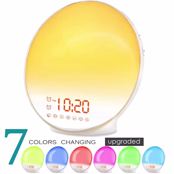 Jall Wake Up Light Sunrise Alarm Clock
