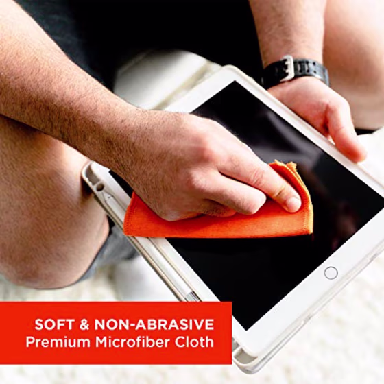 WHOOSH! Screen Cleaner Kit - [3.4oz +0.8oz] Best for - Smartphones, iPhone, iPads, Eyeglasses, e-Readers, Laptop, TV Screen Cleaner, and Computer Monitor- 3 Premium Cloths Included