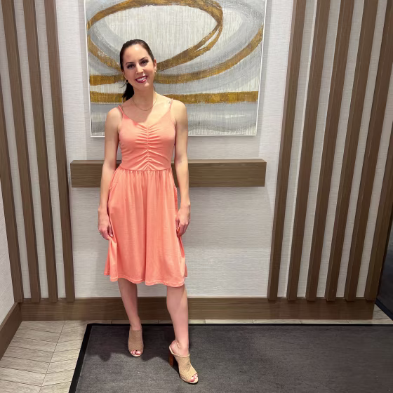 Sleeveless Cotton A-Line Sundress