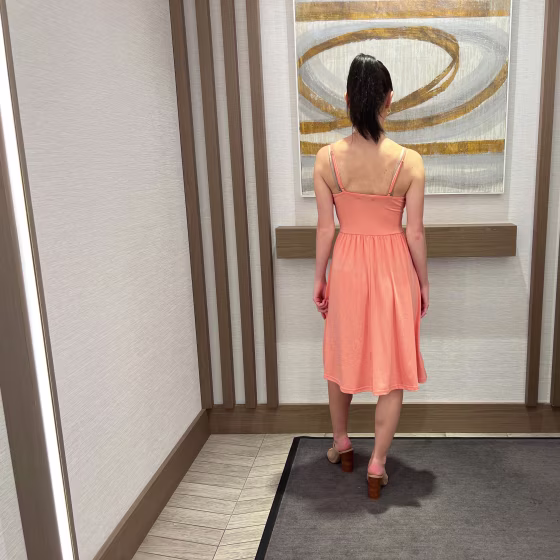 Sleeveless Cotton A-Line Sundress