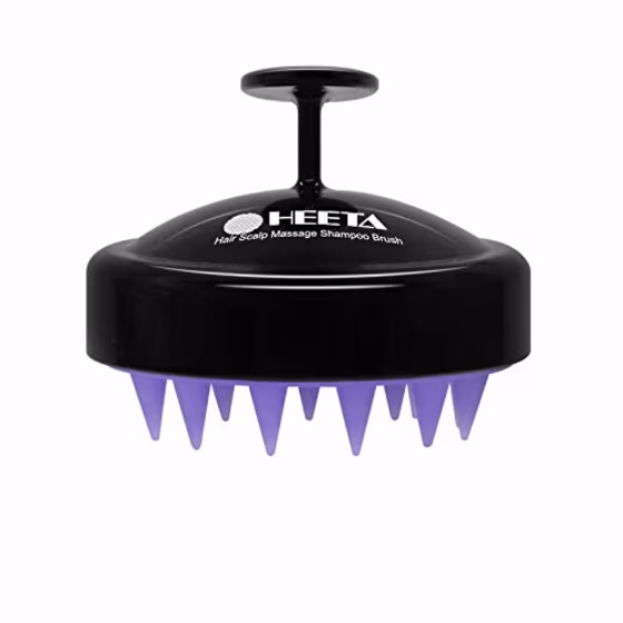 Heeta Scalp Care Hair Brush with Soft Silicone Scalp Massager