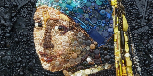 'Plastic Classics': Artist recreates masterpieces with bits and pieces