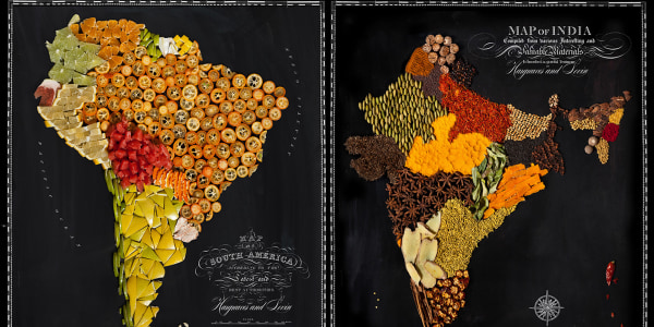 The United Nations of food: These maps are delicious enough to eat