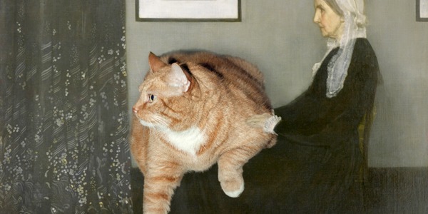 22-pound cat invades famous artworks