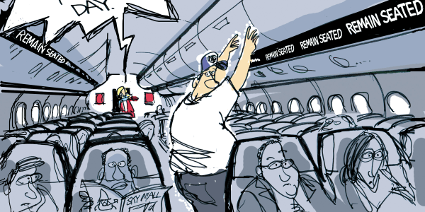 Fed-up flight attendant