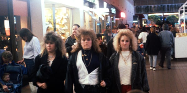 Scenes of mall madness ’89