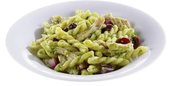 Gemelli with Kale Pesto and Olives
