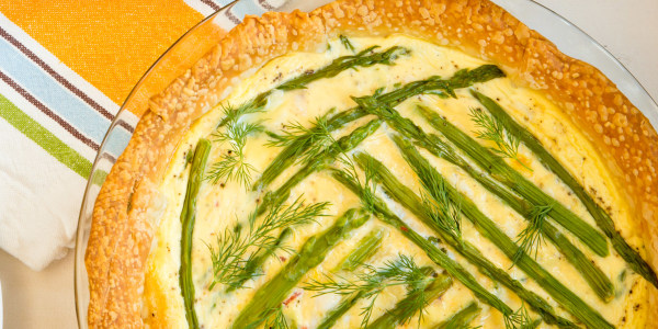 Spring Asparagus Breakfast Tart